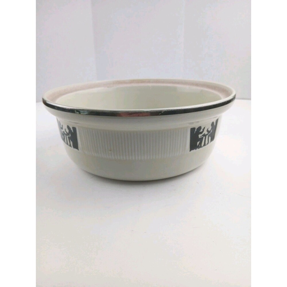 Vintage Hall's Silhouette 9 Inch Casserole Dish USA No Lid Kitchenware